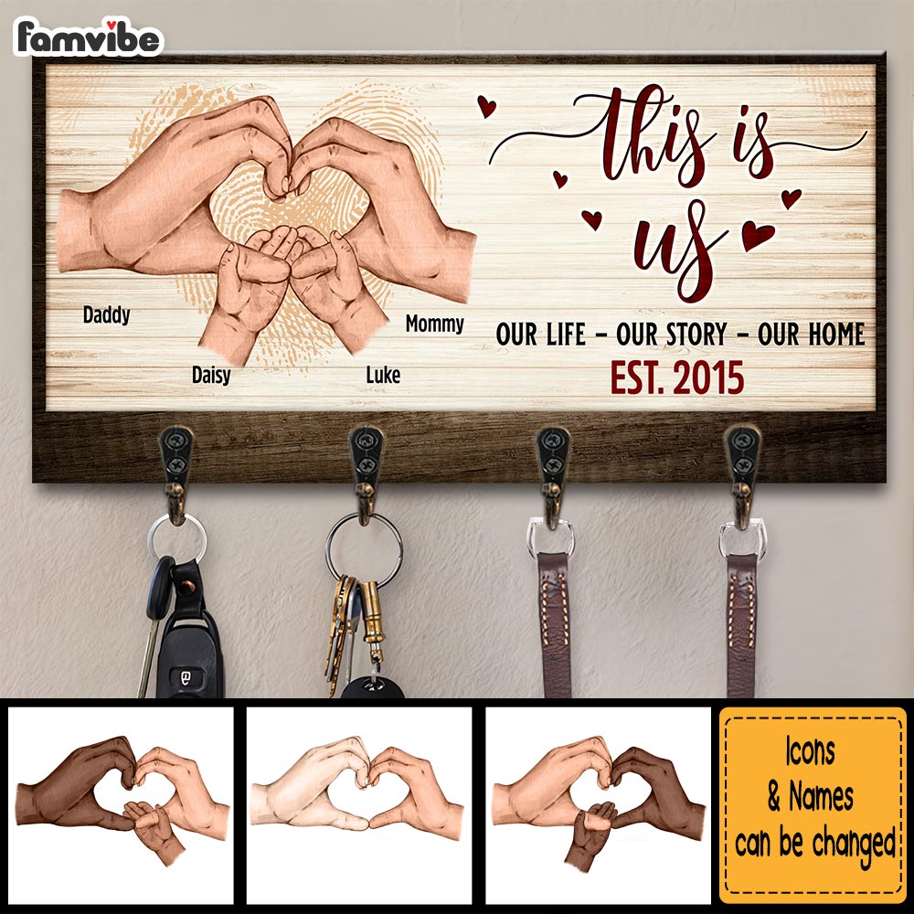 Personalized This Is Us Family Key Holder 28938 Primary Mockup