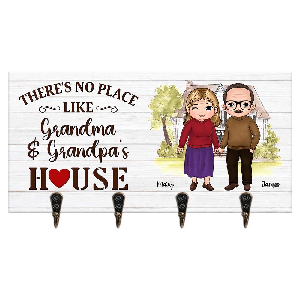 Personalized Gift No Place Like Grandparents' House Key Holder 28939 Primary Mockup