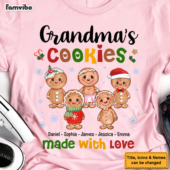 Personalized Gift For Grandma Cookies Made With Love Shirt - Hoodie - Sweatshirt 28940 1
