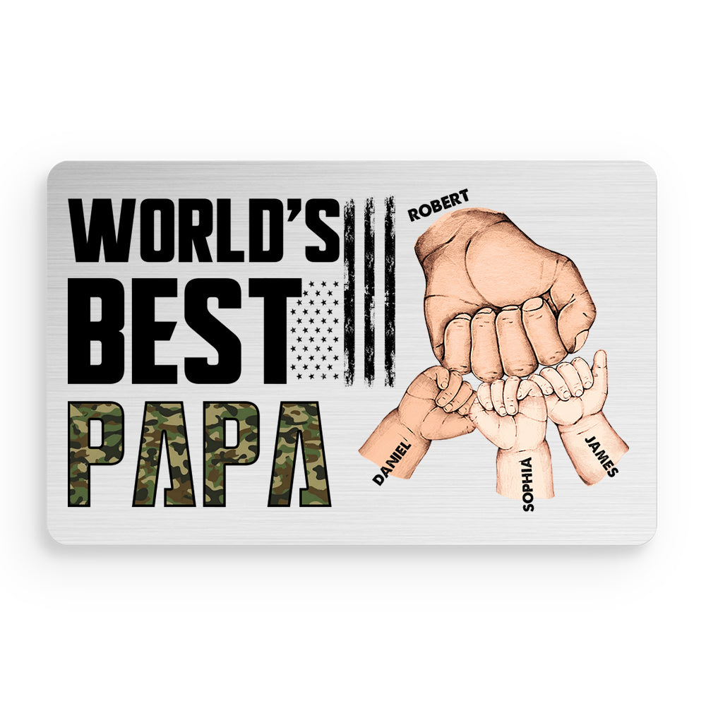 Personalized Gift For Greatest Grandpa Fist Bumps Wallet Card 28942 Primary Mockup