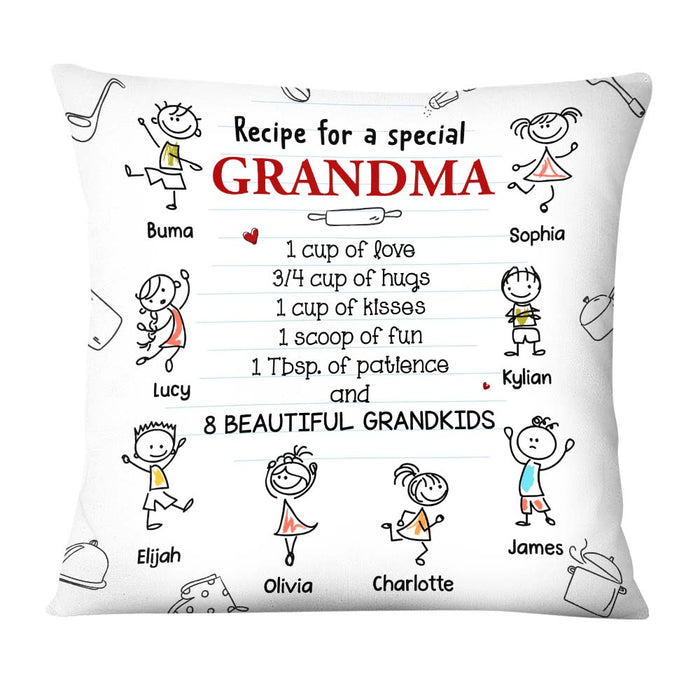 Personalized Gift Recipe For A Grandma Pillow 28951 1