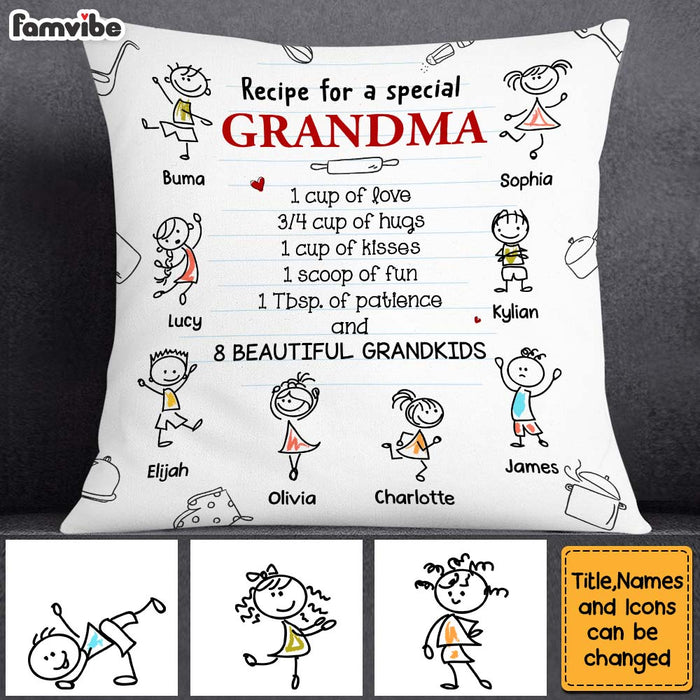 Personalized Gift Recipe For A Grandma Pillow 28951 1