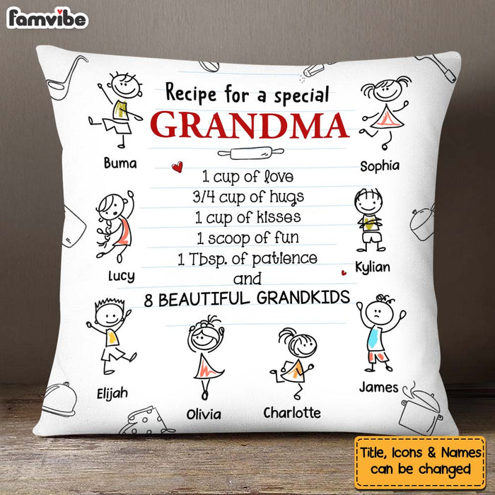 Personalized Gift Recipe For A Grandma Pillow 28951 1