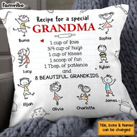 Personalized Gift Recipe For A Grandma Pillow 28951 thumb 1