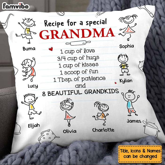 Personalized Gift Recipe For A Grandma Pillow 28951 1