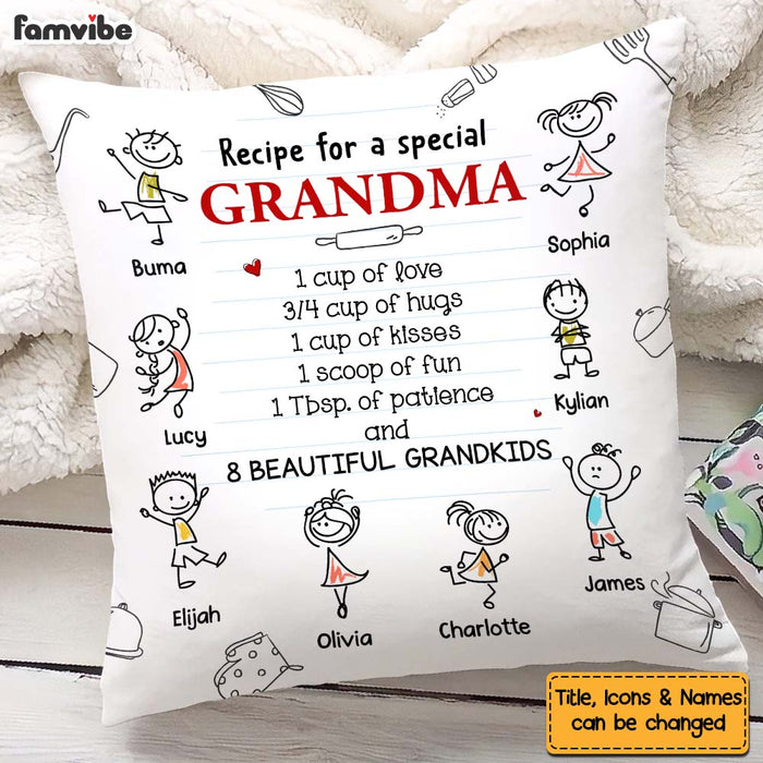 Personalized Gift Recipe For A Grandma Pillow 28951 1
