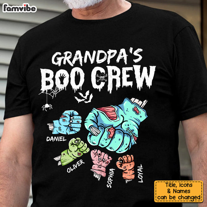 Personalized Gift For Grandpa's Boo Crew Halloween Shirt - Hoodie - Sweatshirt 28957 1