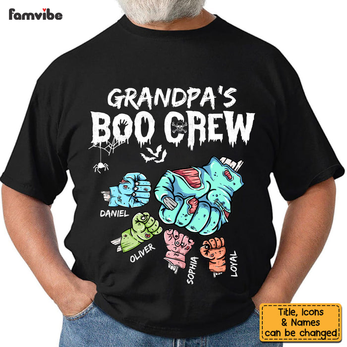 Personalized Gift For Grandpa's Boo Crew Halloween Shirt - Hoodie - Sweatshirt 28957 1