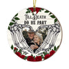 Personalized Till Death Do Us Part Couple Circle Ornament 28970 1