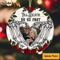 Personalized Till Death Do Us Part Couple Circle Ornament 28970 thumb 1