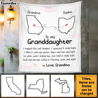 Personalized Granddaughter Long Distance Hug This Drawing Blanket 28977 thumb 1