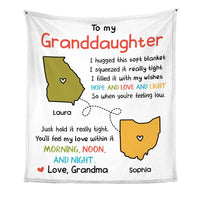 Personalized Long Distance Drawing Hug This Blanket 28978 thumb 1