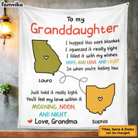 Personalized Long Distance Drawing Hug This Blanket 28978 thumb 1