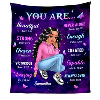 Personalized Gift For Daughter You Are Bible Verses Blanket 28980 thumb 1