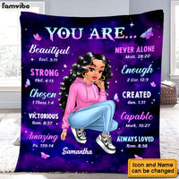 Personalized Gift For Daughter You Are Bible Verses Blanket 28980 thumb 1
