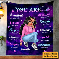 Personalized Gift For Daughter You Are Bible Verses Blanket 28980 thumb 1