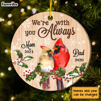 Personalized We're With You Always Memorial Circle Ornament 28984 thumb 1