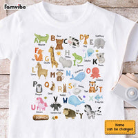 Personalized Gift For Granddaughter Animal Alphabet Kid T Shirt 28990 thumb 1