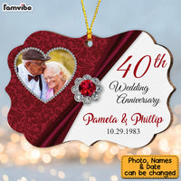 Personalized Gift For 40th Wedding Anniversary Benelux Ornament 28991 thumb 1