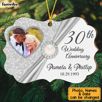 Personalized Gift For 40th Wedding Anniversary Benelux Ornament 28991 thumb 1