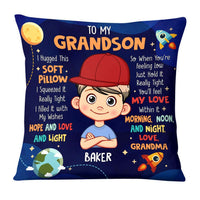 Personalized 'Hug This' Pillow - Grandma's Special Gift for Grandson thumb 1