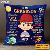 Personalized 'Hug This' Pillow - Grandma's Special Gift for Grandson thumb 1