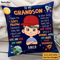 Personalized 'Hug This' Pillow - Grandma's Special Gift for Grandson thumb 1