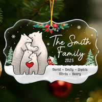 Personalized Gift For Family Bear Christmas Benelux Ornament 28997 thumb 1