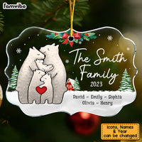 Personalized Gift For Family Bear Christmas Benelux Ornament 28997 thumb 1