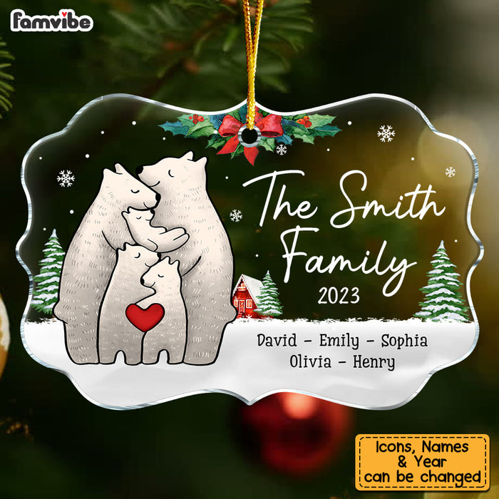 Personalized Gift For Family Bear Christmas Benelux Ornament 28997 1