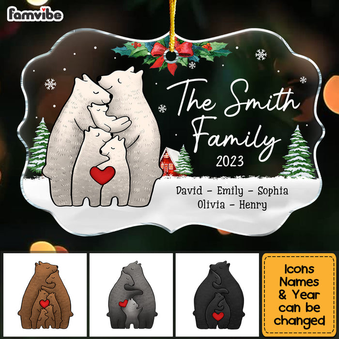 Personalized Gift For Family Bear Christmas Benelux Ornament 28997 1
