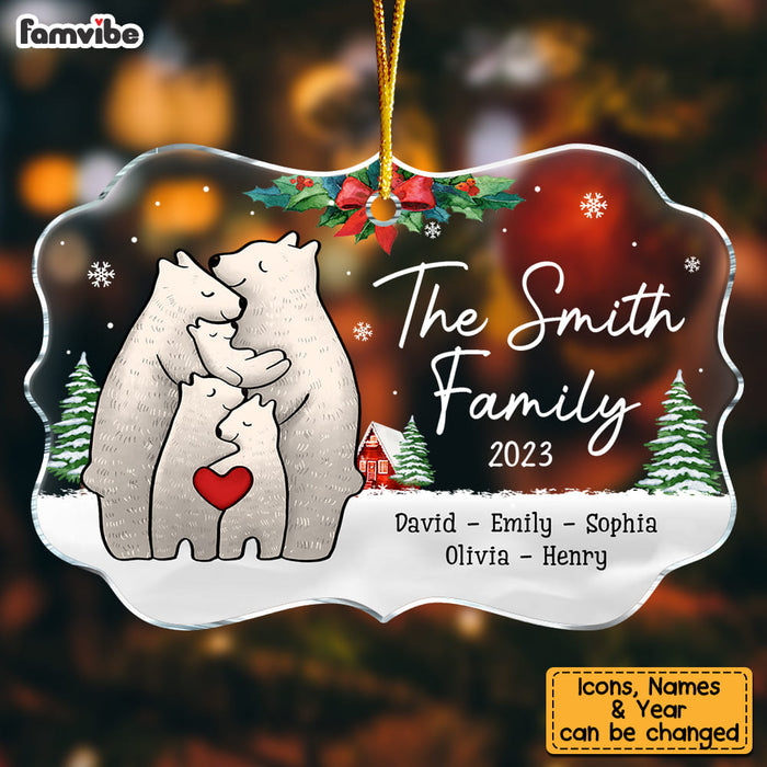 Personalized Gift For Family Bear Christmas Benelux Ornament 28997 1