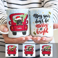 Personalized Dog Christmas Red Truck Mug OB161 81O58 thumb 1