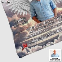 Personalized Memorial Gift Photo Custom Blanket 31540 thumb 1