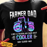 Personalized Tractor Farmer Dad Cooler T Shirt JL282 67O36 thumb 1