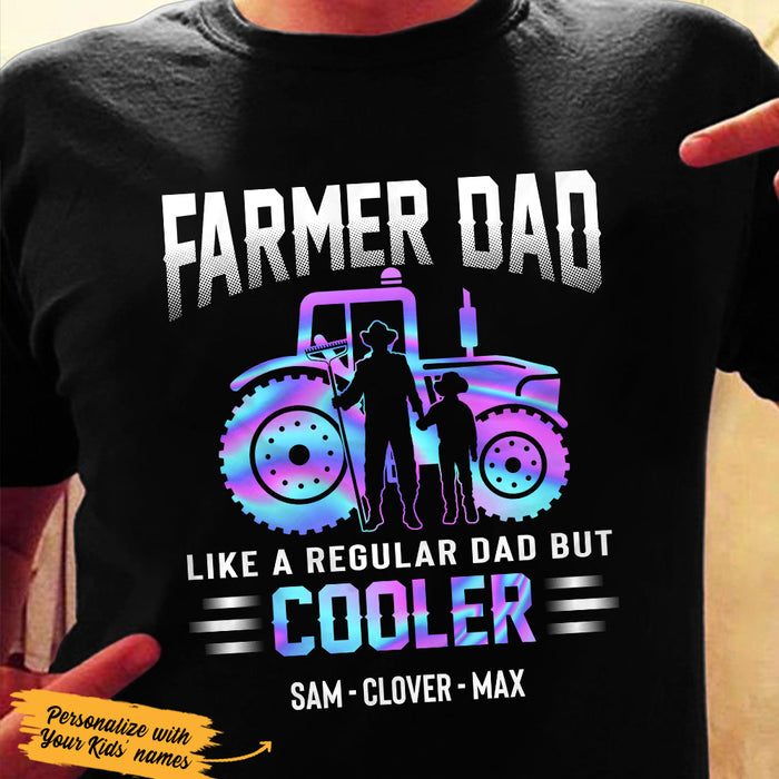 Personalized Tractor Farmer Dad Cooler T Shirt JL282 67O36 1