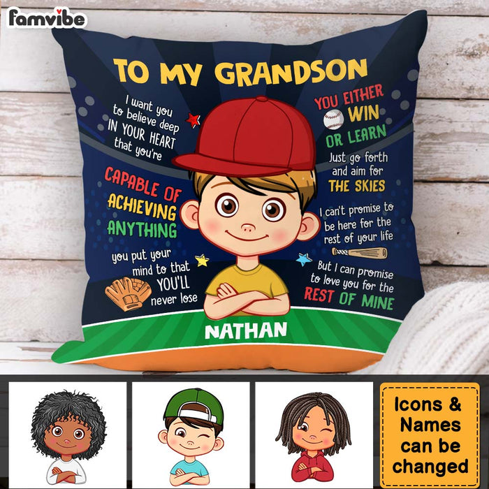 Personalized Birthday Gift For Grandson Baseball Pillow 30951 1
