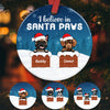 Personalized Santa Paw Dog Christmas  Ornament OB203 85O58 1