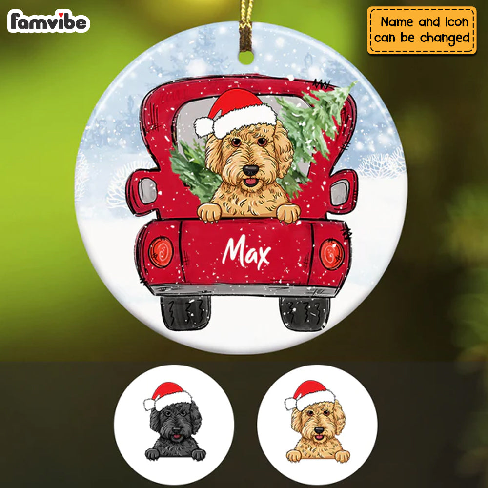 Personalized Goldendoodle Dog Christmas Ornament SB301 81O34