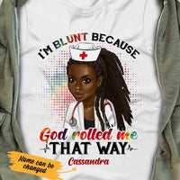 Personalized BWA Nurse I'm Blunt T Shirt AG121 26O53 thumb 1