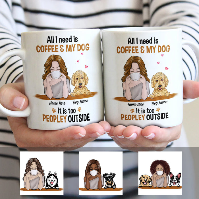 Personalized Dog Coffee Too Peopley Mug JR202 81O34 1