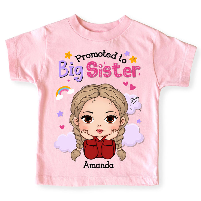 Personalized Promoted To Big Sister Kid T Shirt 29002 1