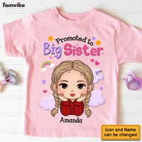 Personalized Promoted To Big Sister Kid T Shirt 29002 thumb 1