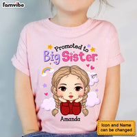 Personalized Promoted To Big Sister Kid T Shirt 29002 thumb 1