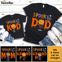 Personalized Halloween Gift For Family Spooky Monster Adult And Kid Tee 29003 thumb 1