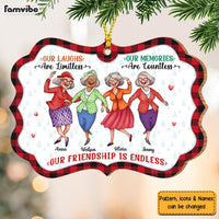 Personalized Christmas Gift For Friends Our Friendship Is Endless Benelux Ornament 29011 thumb 1