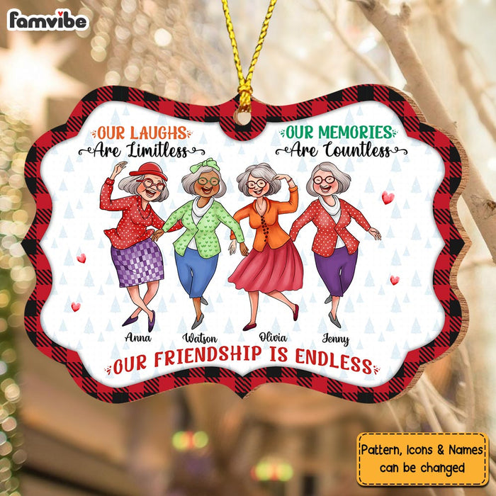 Personalized Christmas Gift For Friends Our Friendship Is Endless Benelux Ornament 29011 1