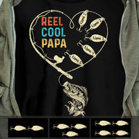 Personalized Reel Cool Fishing Dad Grandpa T Shirt AP194 65O47 thumb 1