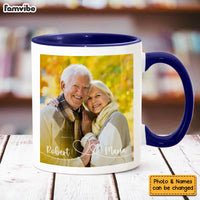 Personalized Gift For Couple Swirl Heart Upload Photo Gallery Mug 29021 thumb 1