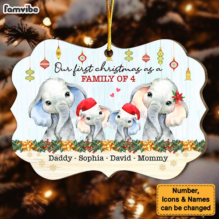 Personalized Gift For Family First Christmas As A Family Benelux Ornament 29025 1